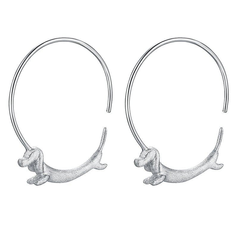 Run Dachshund Run - Hoop Earrings | NEW - MetalVoque