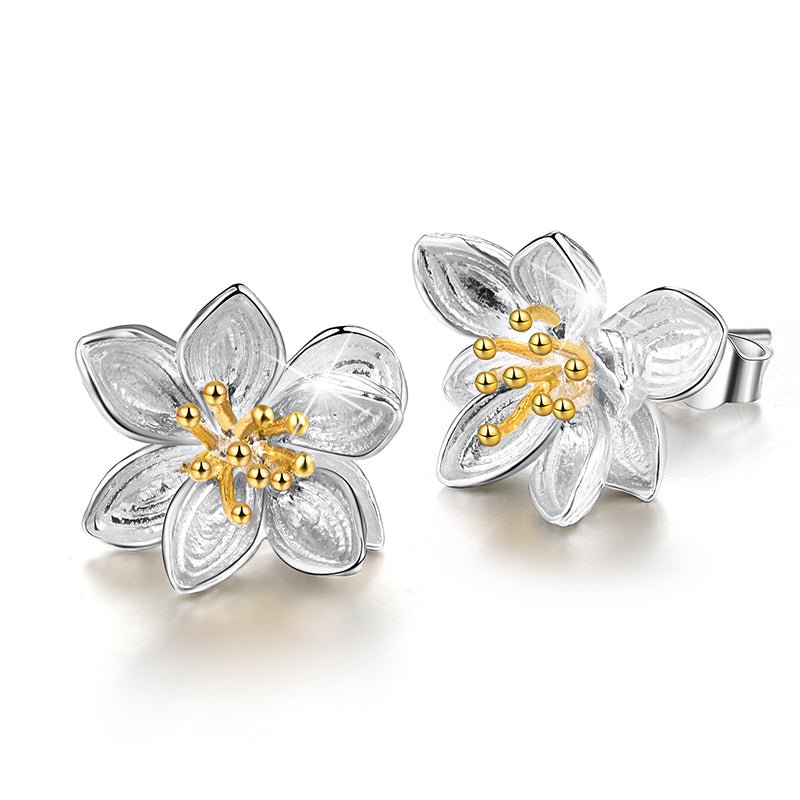 Whispering Lotus - Stud Earrings