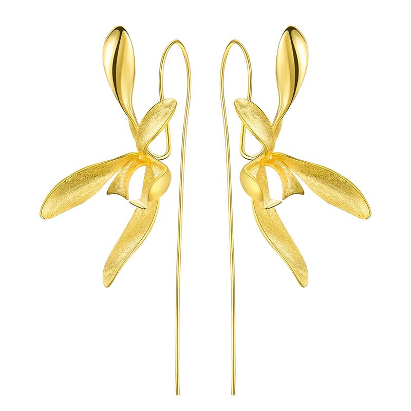 Statement Orchid - Dangle Earrings