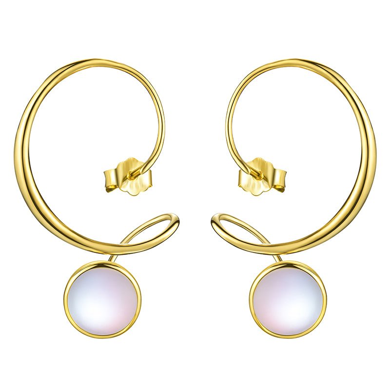 Twisted Moon - Dangle Earrings