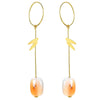 Bamboo Leaves - Dangle Earrings
