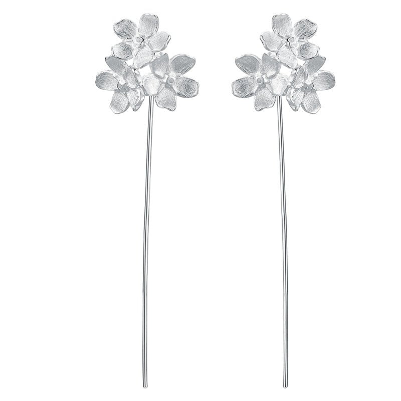 Forget-me-not Flower - Drop Earrings
