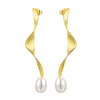 Twisted Pearl - Dangle Earrings