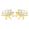 Pearl Octopus - Stud Earrings