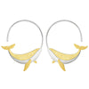 Wandering Whale - Hoop Earrings