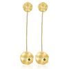 Hojas de loto - Pendientes colgantes