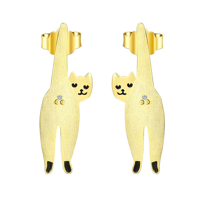 Confident Cat - Stud Earrings