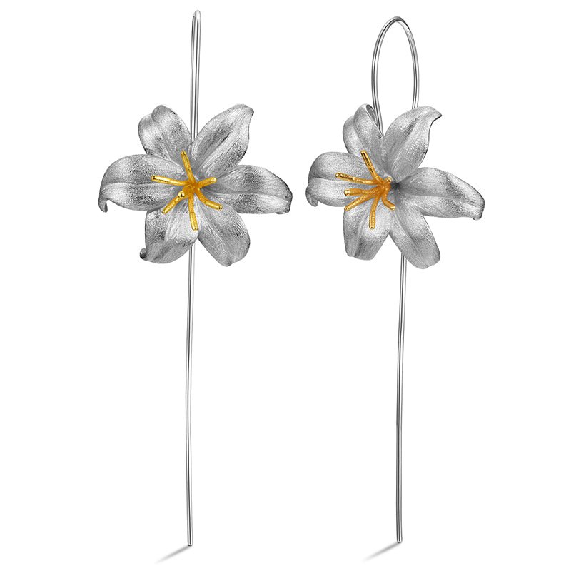 Lily Flower - Dangle Earrings