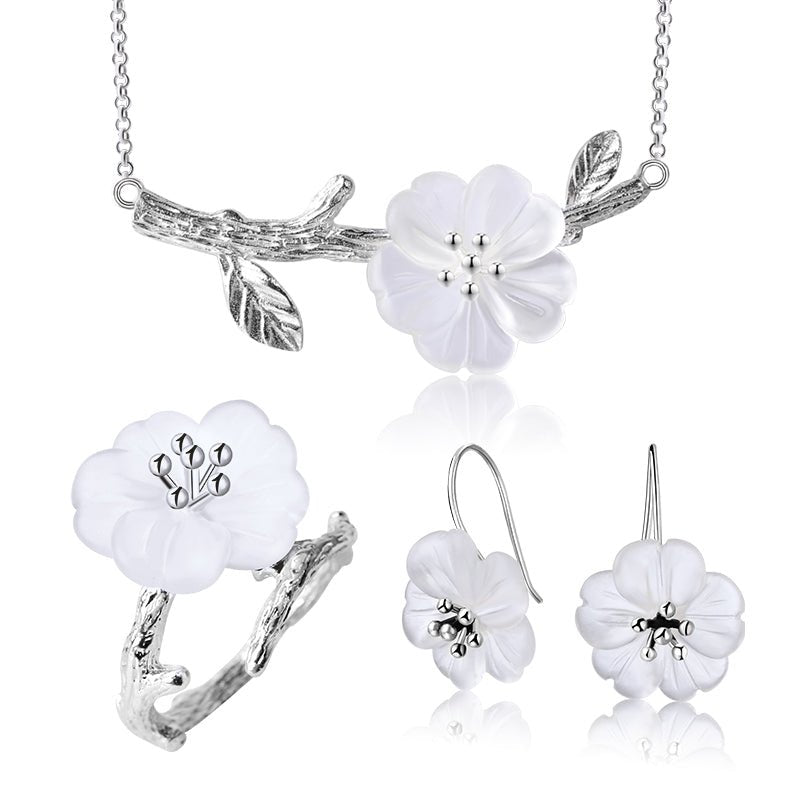 Rainy Flowers - Jewelry Set - MetalVoque