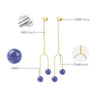 Load image into Gallery viewer, Lapis Rain - Drop Earrings | NEW