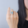Aquamarine Butterfly - Adjustable Ring | NEW