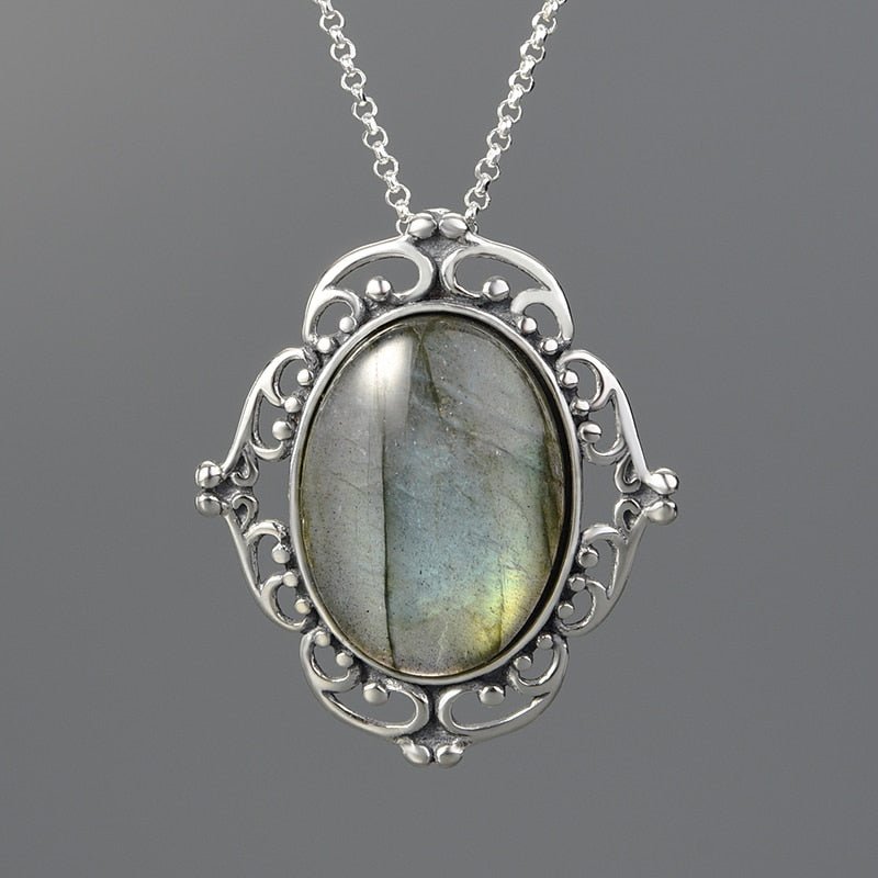 Labradorite Mirror - Handmade Pendant