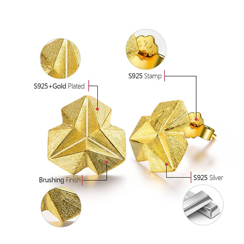 Triangle Flower - Stud Earrings | NEW