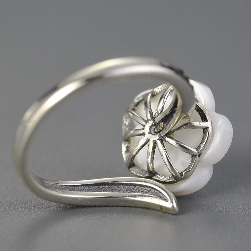 Vintage Flower - Adjustable Ring