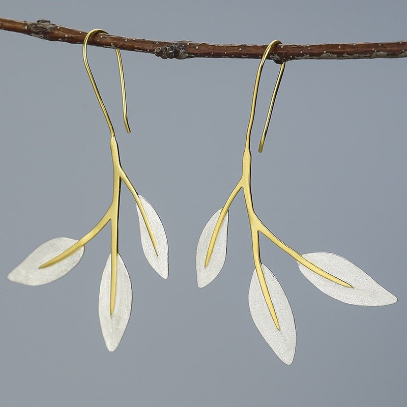 Floral Leaves - Dangle Earrings | NEW