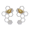 Load image into Gallery viewer, Honeycomb Guard - Stud Earrings - MetalVoque