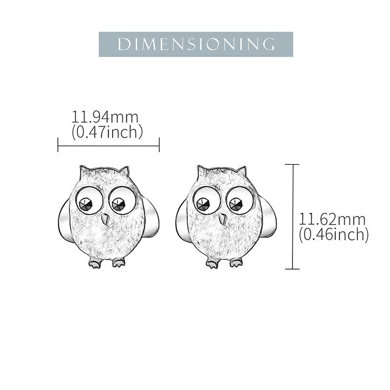 Cute Owl - Stud Earrings