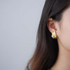 Load image into Gallery viewer, Pearly Leaf - Stud Earrings