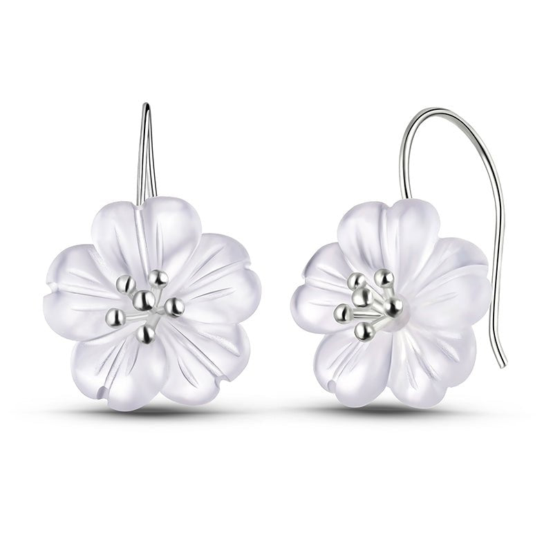 Rainy Flower - Dangle Earrings