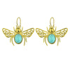 Amazonite Honeybee - Dangle Earrings | NEW - MetalVoque