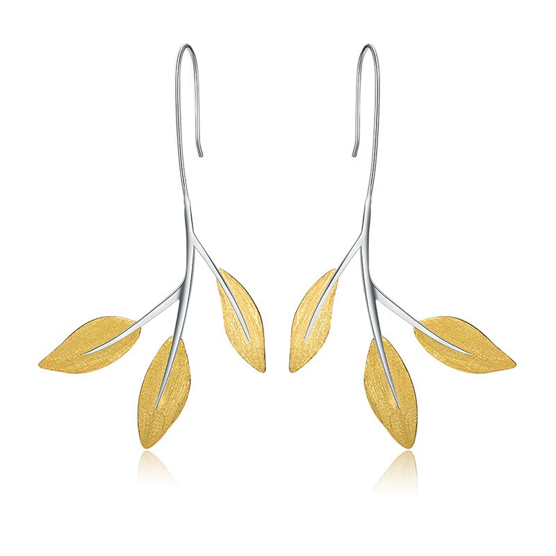 Floral Leaves - Dangle Earrings | NEW