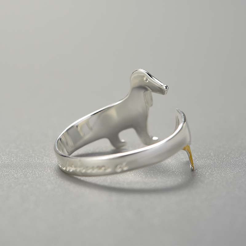 Run Dachshund Run - Adjustable Ring | NEW - MetalVoque