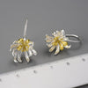 Load image into Gallery viewer, Chrysanthemum Flower - Dangle Earrings