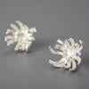 Load image into Gallery viewer, Chrysanthemum Flower - Stud Earrings
