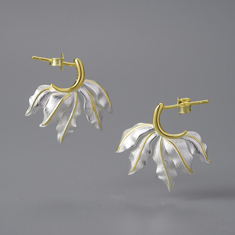 Vintage Leaves - Stud Earrings