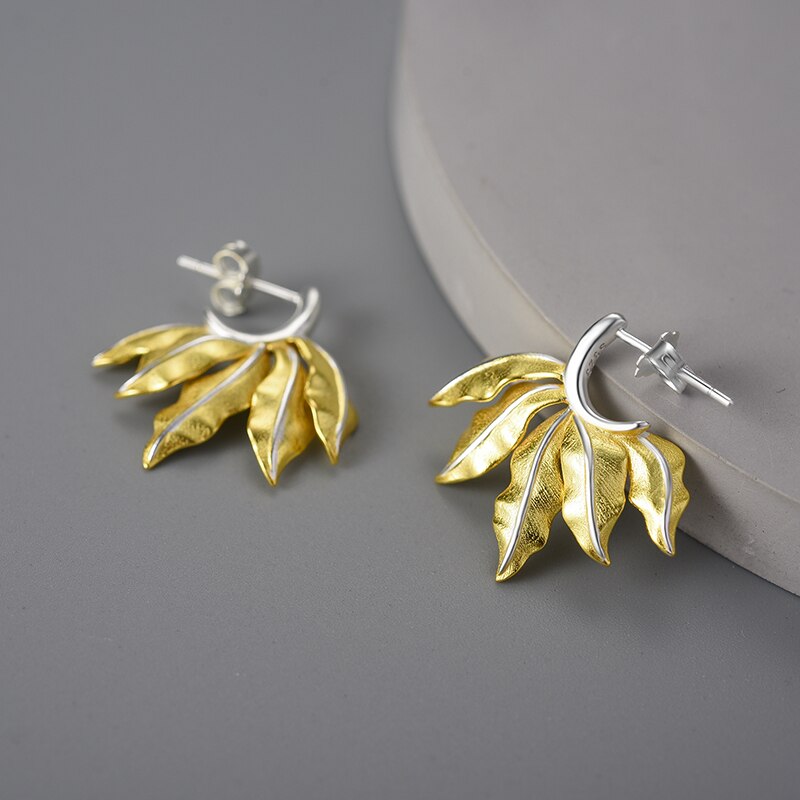 Vintage Leaves - Stud Earrings