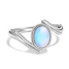 Moonstone Feather - Adjustable Ring | NEW