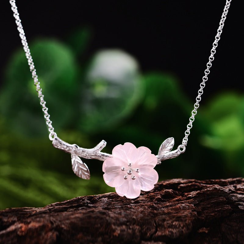 Rainy Flower - Handmade Necklace - MetalVoque