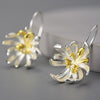 Chrysanthemum Flower - Dangle Earrings