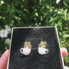 Load and play video in Gallery viewer, Morning Coffee - Stud Earrings | NEW