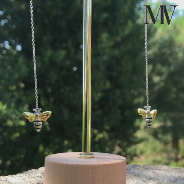 Lovely Honey Bee - Dangle Earrings