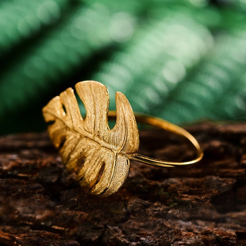 Monstera Petit - Adjustable Ring | NEW - MetalVoque