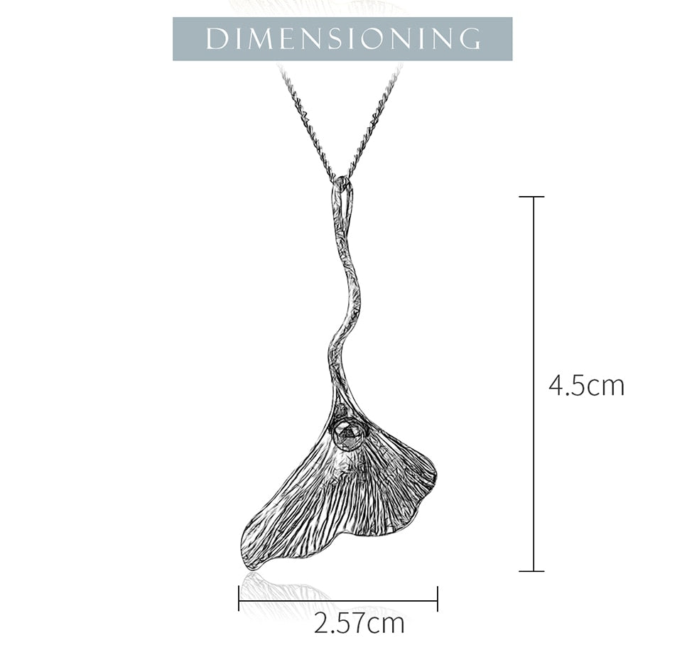 Ginkgo Leaf - Handmade Pendant | NEW - MetalVoque