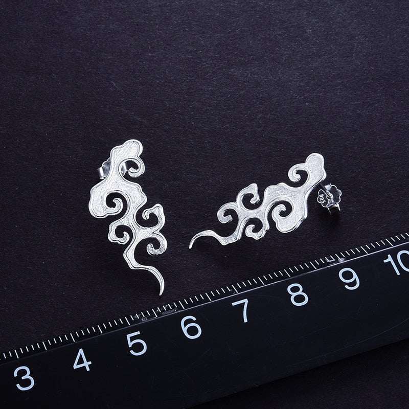 Breezy Cloud - Stud Earrings | NEW - MetalVoque