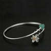 Whispering Lotus - Adjustable Bangle | NEW - MetalVoque