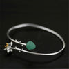 Whispering Lotus - Adjustable Bangle | NEW - MetalVoque