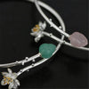 Whispering Lotus - Adjustable Bangle | NEW - MetalVoque