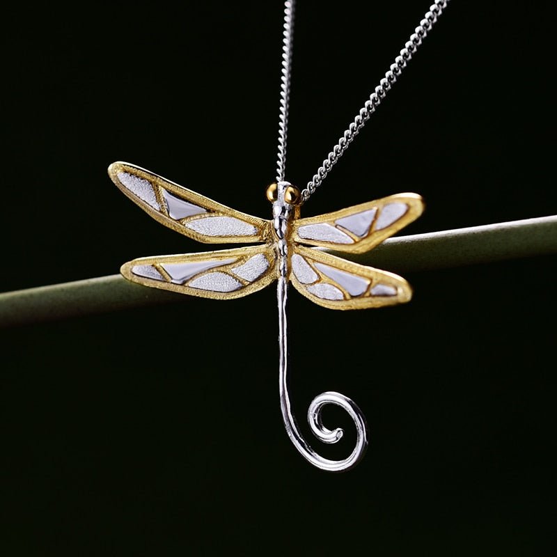 Dragonfly Lullaby - Handmade Pendant - MetalVoque