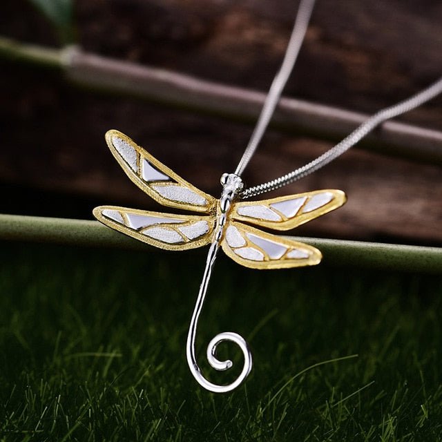 Dragonfly Lullaby - Handmade Pendant - MetalVoque