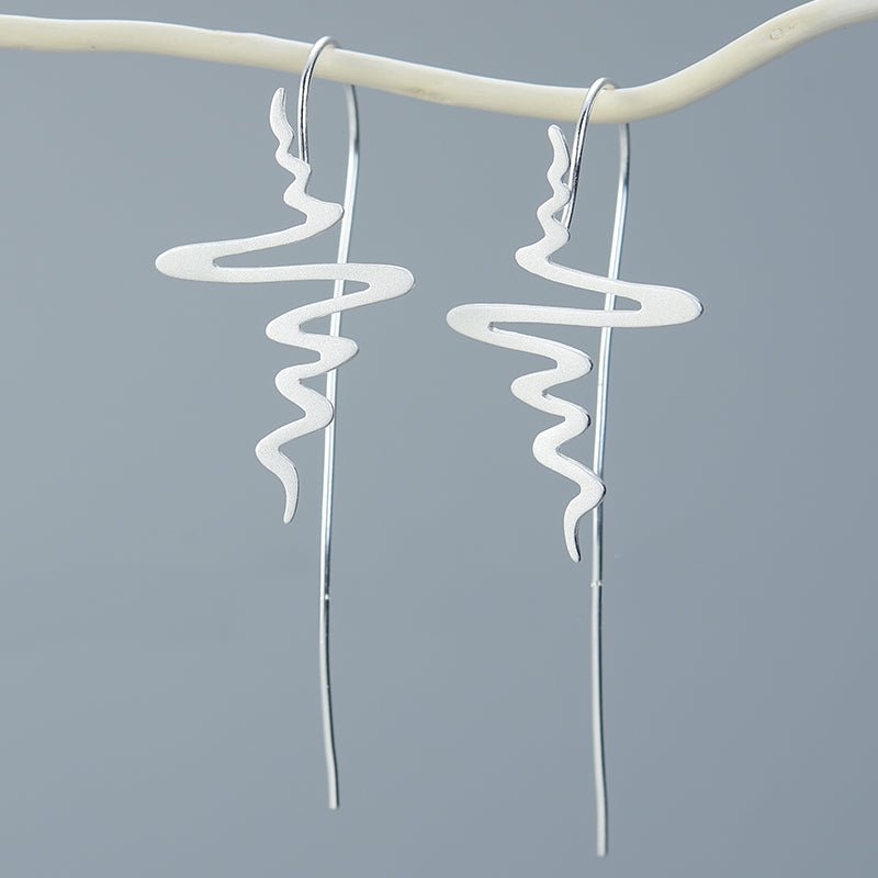 Smoke Swirl - Dangle Earrings
