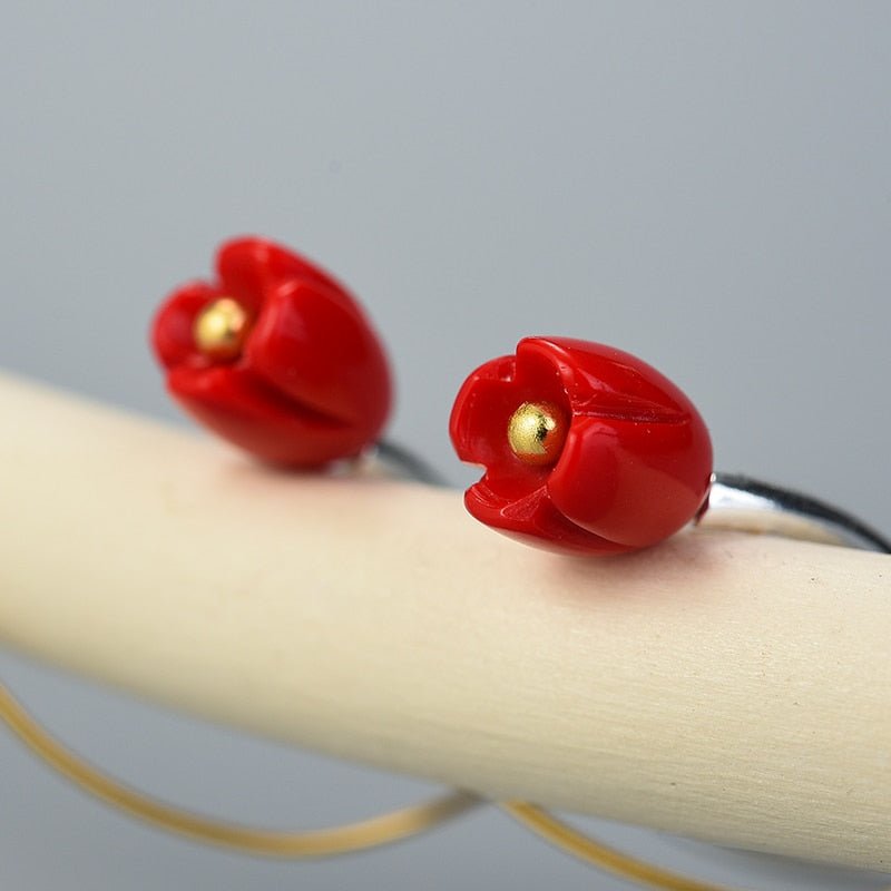 La Vie en Rose - Dangle Earrings | NEW - MetalVoque