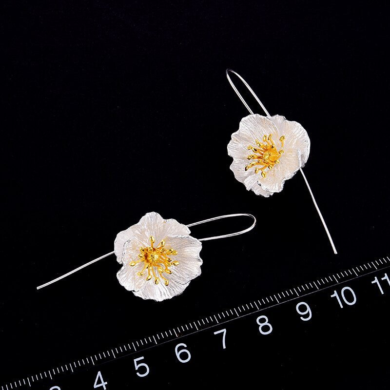 Blooming Poppies - Dangle Earrings
