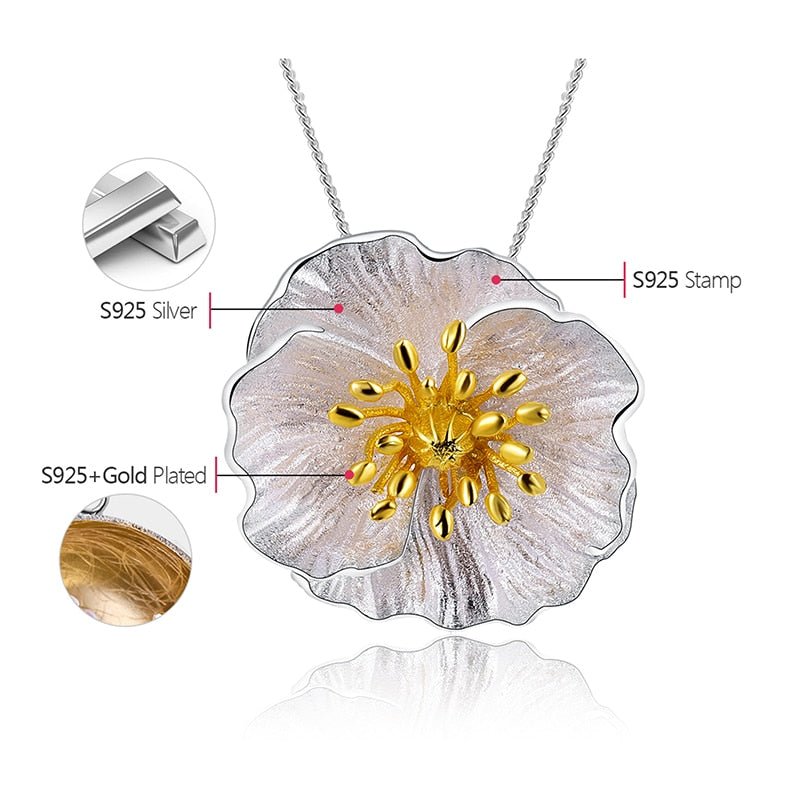 Blooming Poppies - Handmade Pendant | NEW - MetalVoque