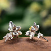 Whispering Lotus - Stud Earrings | NEW - MetalVoque