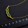 Guisantes de la suerte - Collar hecho a mano
