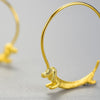 Load image into Gallery viewer, Run Dachshund Run - Hoop Earrings | NEW - MetalVoque